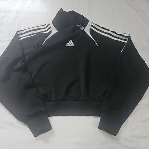 Adidas Black and White Sweatshirt